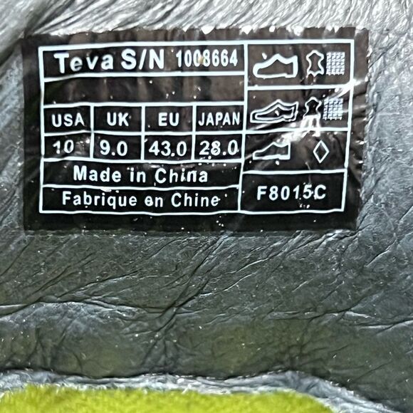 Teva Durban Waxed Boots Gray Green Lace Up - Picture 9 of 10